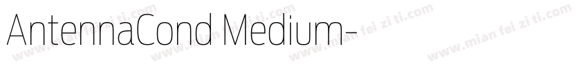 AntennaCond Medium字体转换
